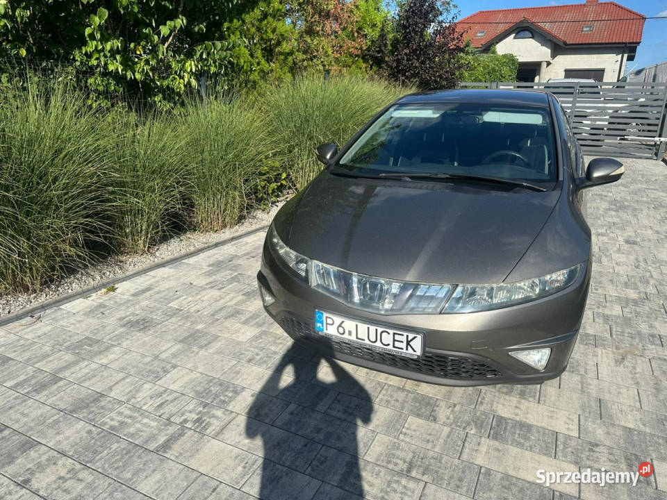 Honda Civic 18 V TEC Zadbany Bezwypadkowy czujnik parkowania wielkopolskie Poznań sprzedam