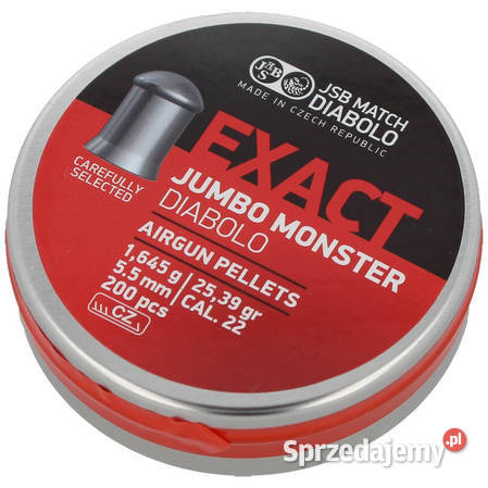 Śrut JSB Exact Jumbo Monster 552 mm 200 mazowieckie Warszawa