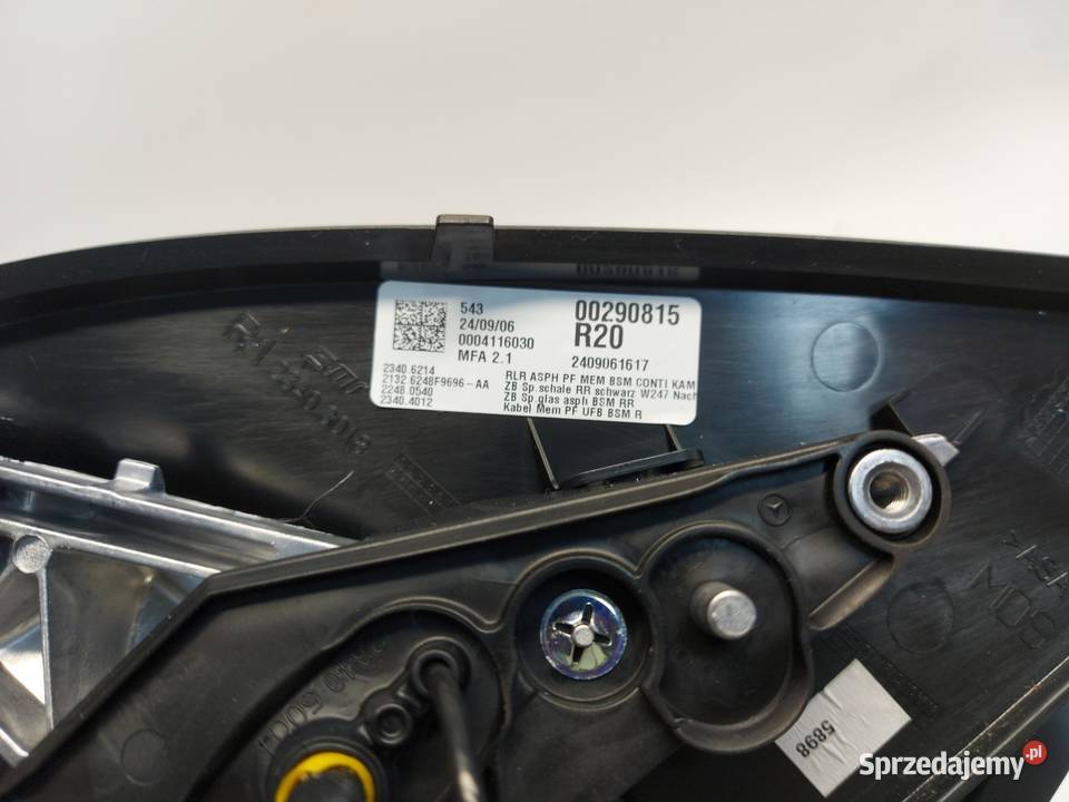 Mercedes GLA 250e LIFT H247 LUSTERKO PRAWE PRZÓD Lusterka zewnętrzne