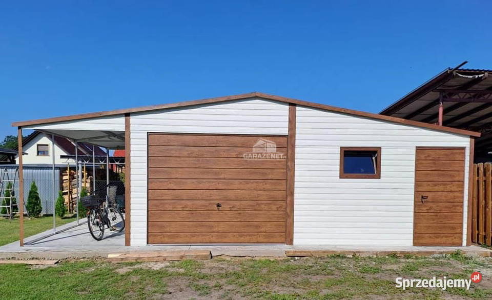 GARAŻ BLASZANY 6m x 6m WIATA 25M X 6M DWUSPAD małopolskie