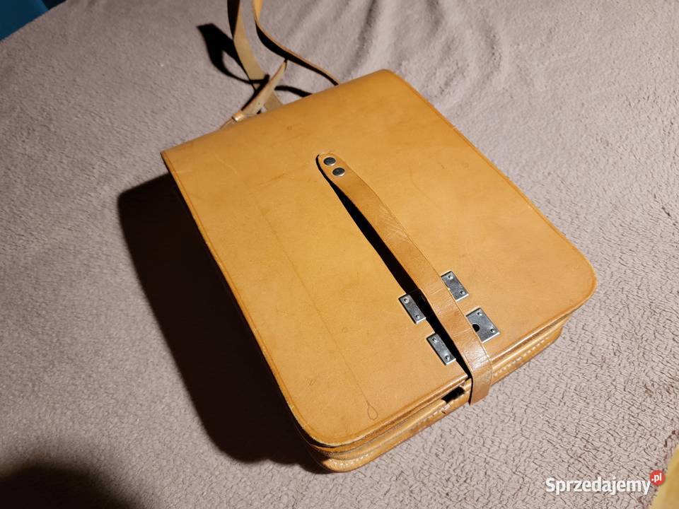 Torba Skórzana Raportówka z 1985 roku Lubin
