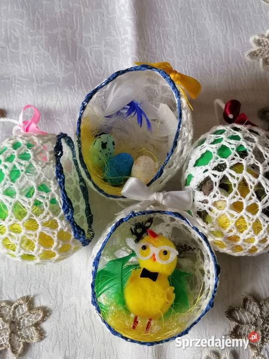 Kolorowe zawieszki wielkanocne w formie jajek Katowice sprzedam