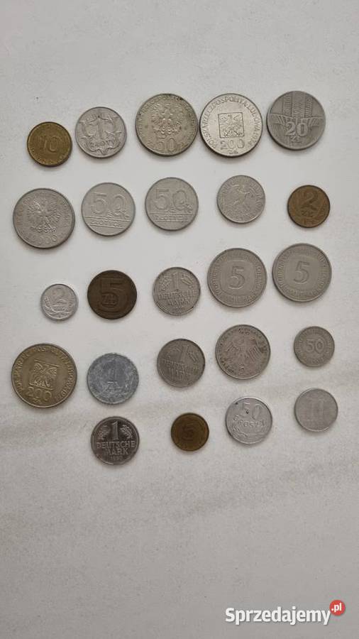 Monety PRL NRD i inne zestaw 39 monet