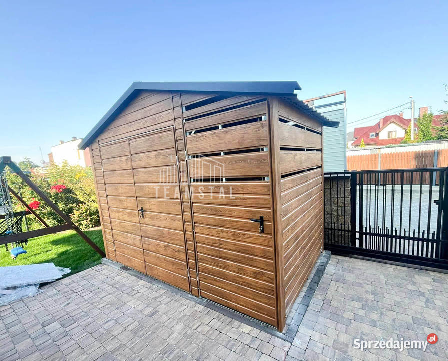 Schowek domek ogrodowy 2x2m wiata 1m brama
