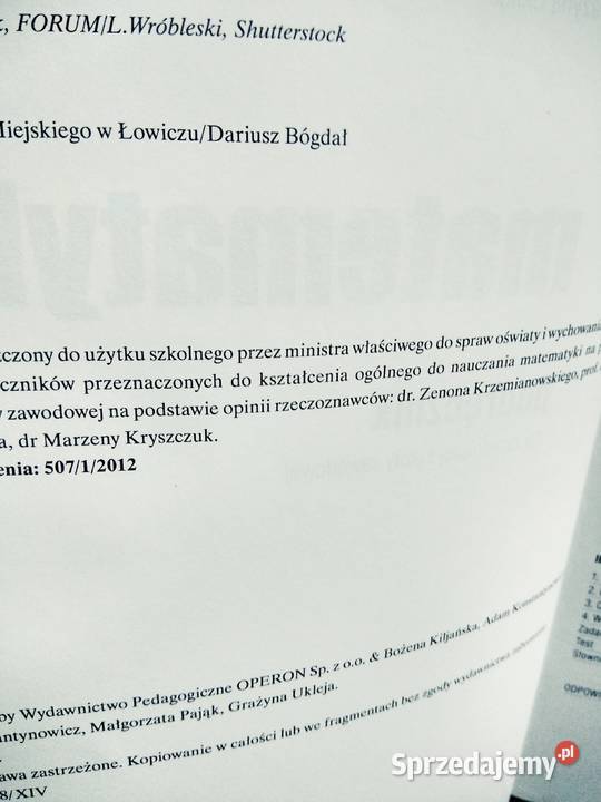 Matematyka na nowo odkrywamy zasadniczych 1 Warszawa