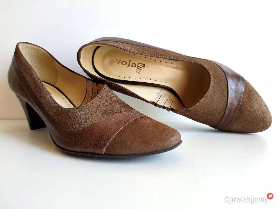 7267 WOJAS eleganckie cappuccino skóra 37 Kędzierzyn-Koźle sprzedam