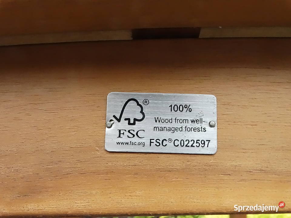 Solidny stół ogrodowy DREWNO FSC Składany 100x60 Biłgoraj