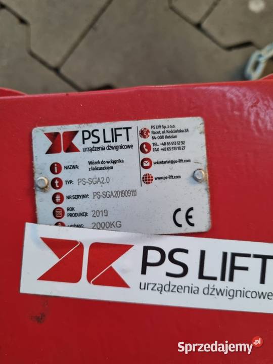 Sprzedam wózek do wciągnika z łańcuszkiem Piotrków Trybunalski