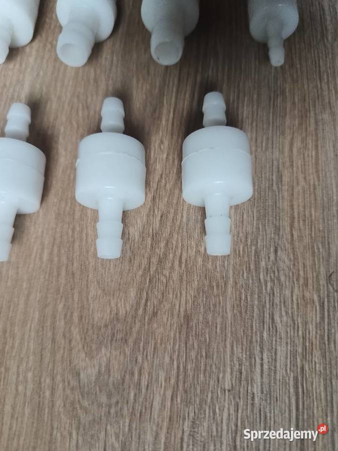 Zawór zwrotny plastik zestaw 7 sztuk na wężyk Tczew