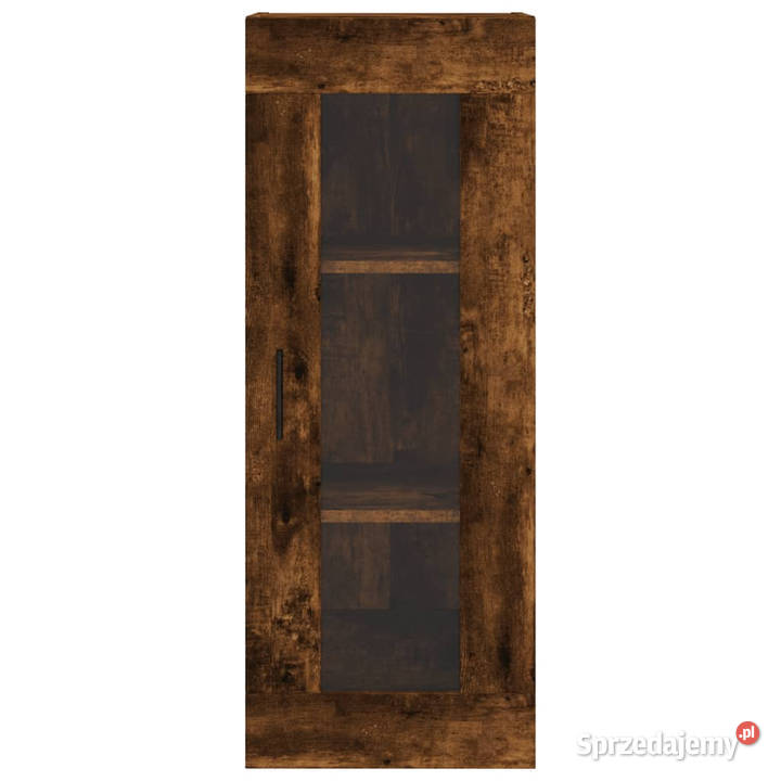 Wysoka szafka przydymiony dąb 345x34x180