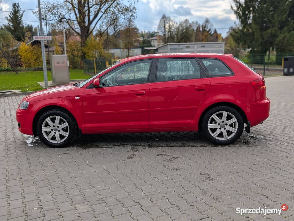 Audi A3 16 LPG 2008r czerwony