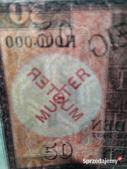 WOLNE MIASTO GDAŃSK 50 gulden 1937 UNC MUSTER