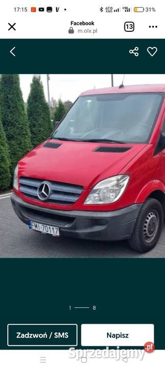 Przód Sprinter w906 komplet Rok produkcji 2009 zachodniopomorskie