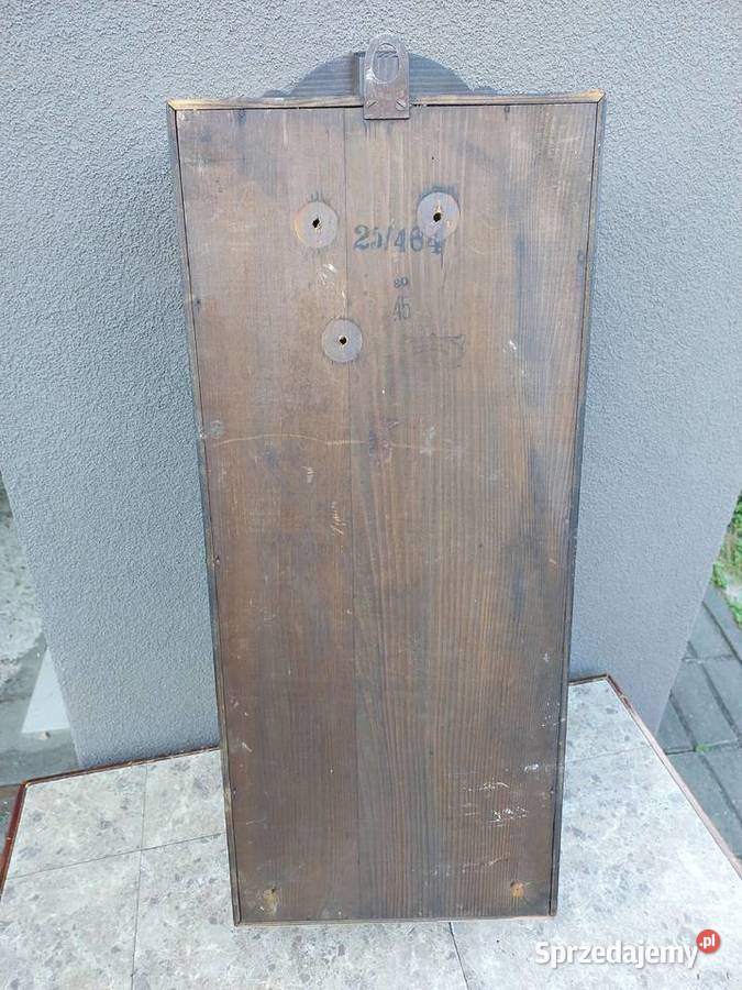Szafka witrynka z obudowy starego zegara 1930r Tczew