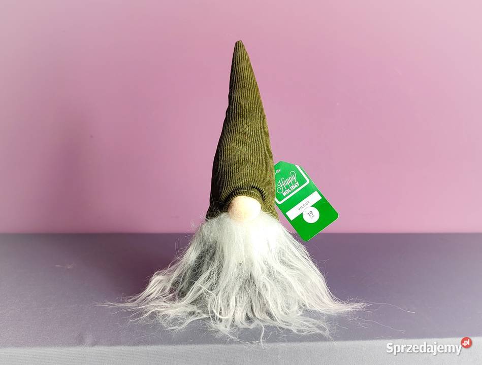 Skrzat świąteczny Krasnal Gnom Mikołaj ozdoba na Figurki i rzeźby Jasień