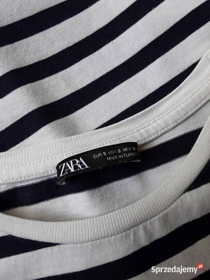 Casualowa bluzka w stylu marynistycznym r S ZARA Paski Warszawa sprzedam