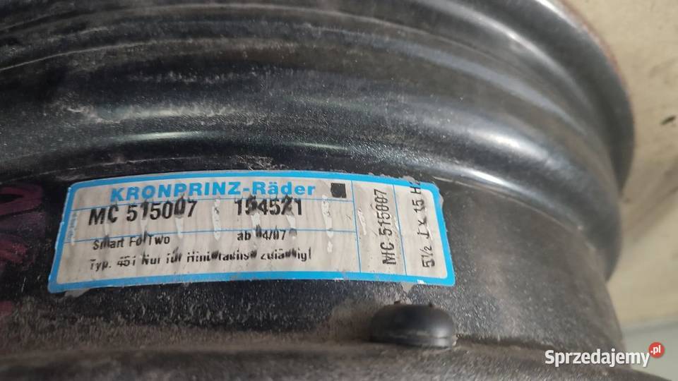 39RB238RB2 FELGA STALOWA 55JX15H2 3x112 ET1 ET22 Dystanse świętokrzyskie Włoszczowa