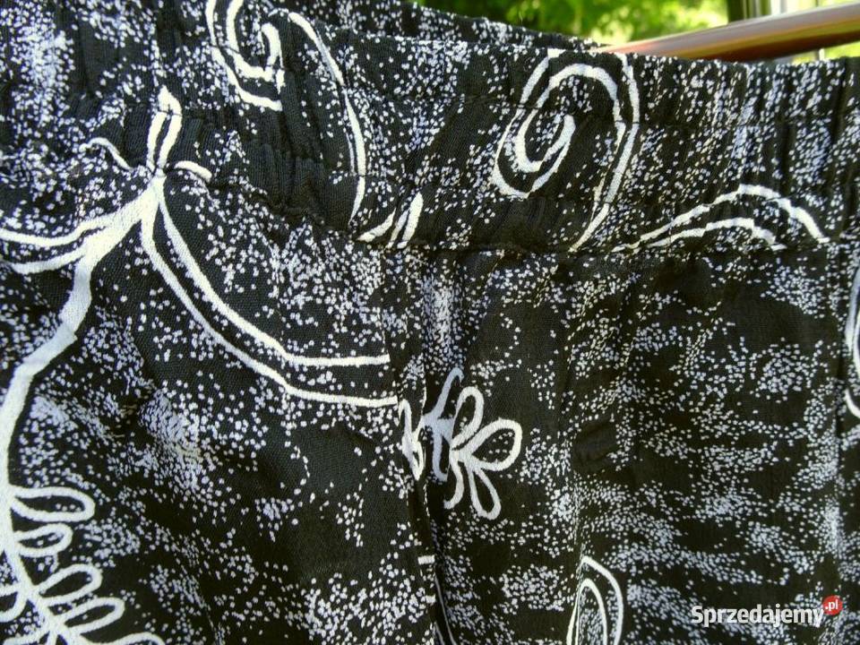 Canda Czarnobiała Letnia spódnica na gumie 48 małopolskie