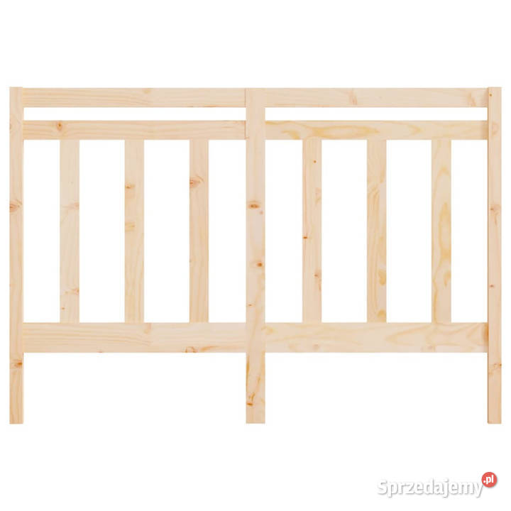 Wezgłowie łóżka 126x4x100 lite drewno sosnowe
