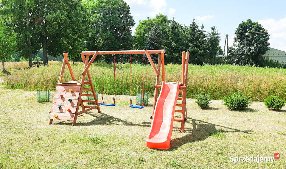 Plac Zabaw do Ogrodu Drewniany OLAF Zjeżdżalnia Suków