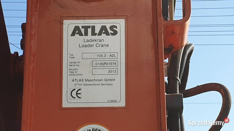 Mercedes Axor 2529 6x2 HDS Atlas Rotator Dźwig Łańcut