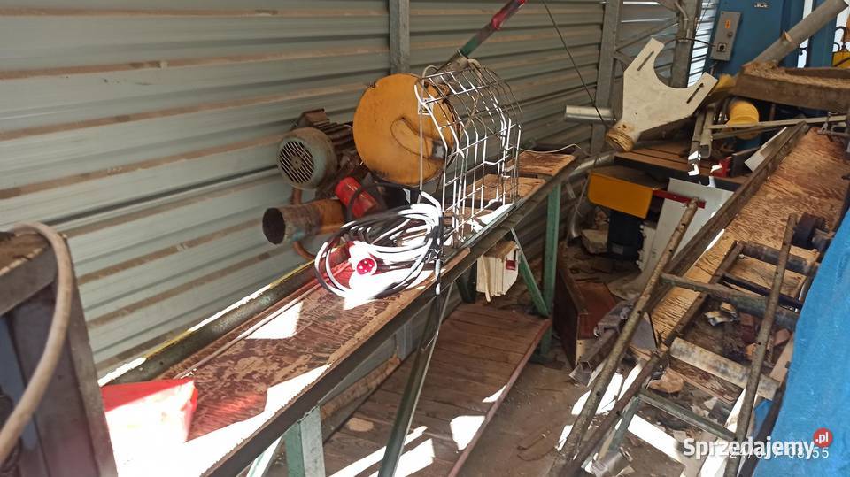piła wahadłowa gumówka tarczowa ze stolikiem Produkcja Kłodawa