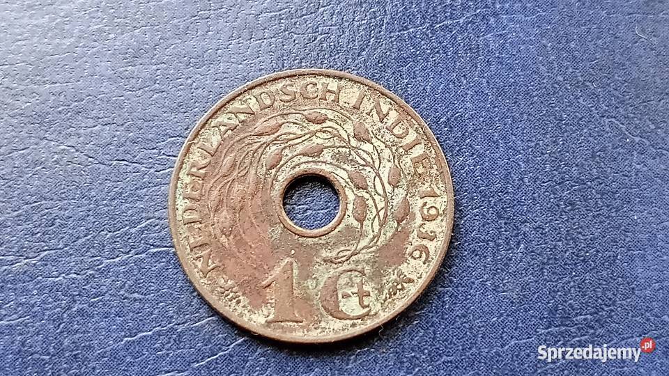 Stare monety 1 cent 1936 Holenderskie iNdie podkarpackie Lesko