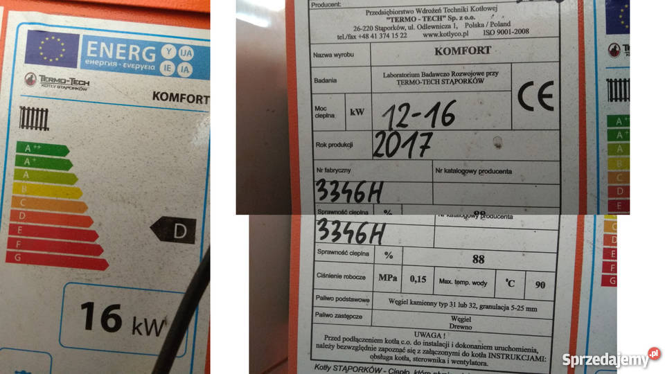 Kocioł CO 1216kw z zasobnikiem Redzikowo sprzedam