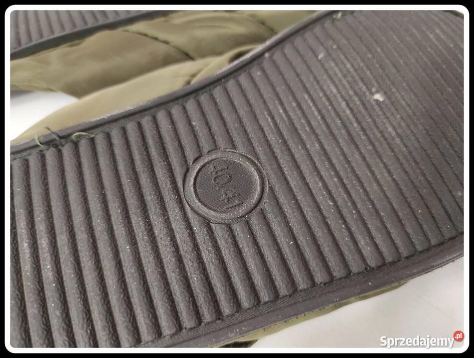 Oliwkowe kapcie klapki 4041 mało używane Płock