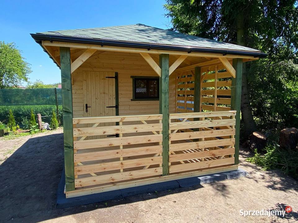 Altana ogrodowa z domkiem narzędziowym 3m x 5m Mstów