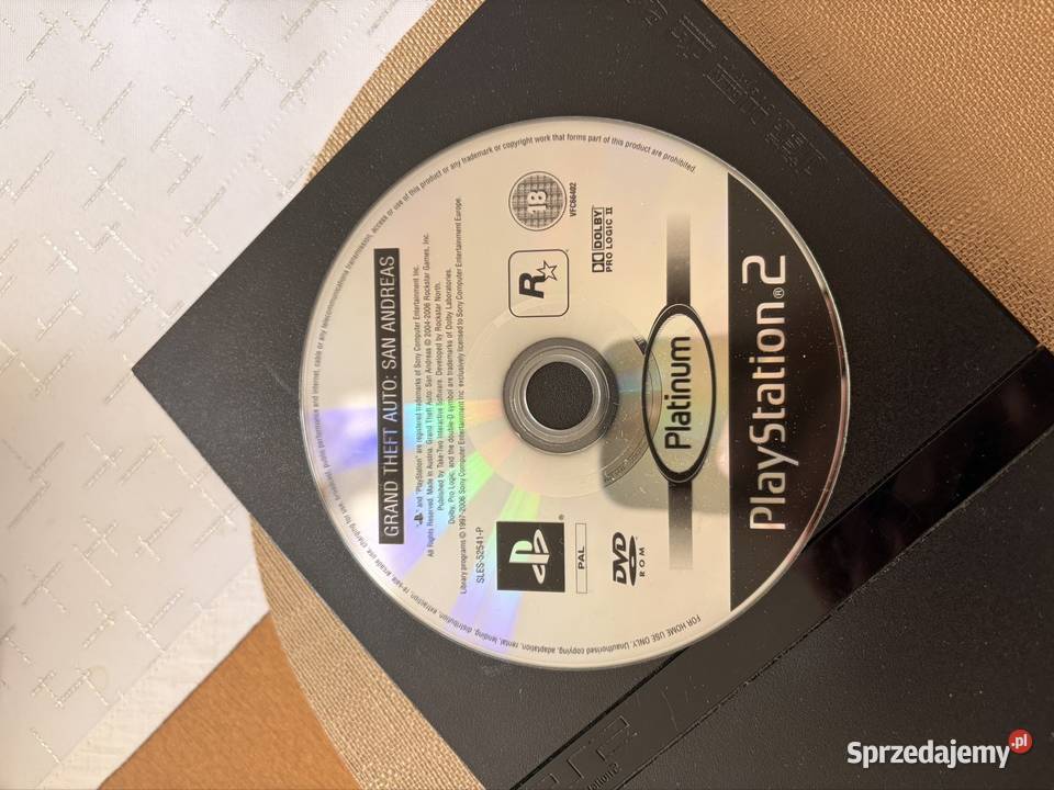 Konsola PlayStation 2 GTA San andreas zestaw lubuskie Drezdenko sprzedam