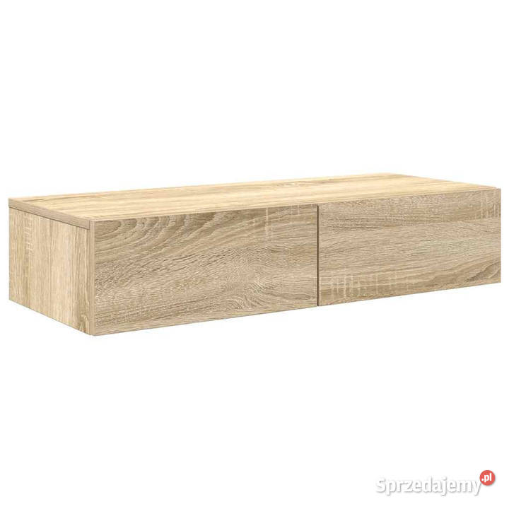 Półka ścienna z szufladami dąb sonoma 80x33x17 Warszawa