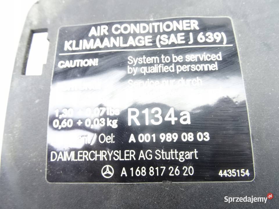 BMW W209 OBUDOWA FILTRA KABINOWEGO A0019890803 Przemęt sprzedam