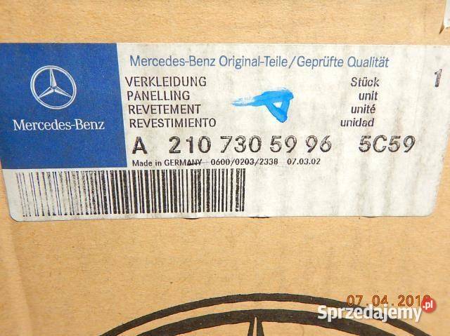 TAPICERKA DRZWI LEWY TYŁ MERCEDES E KLASA W210 sprzedam