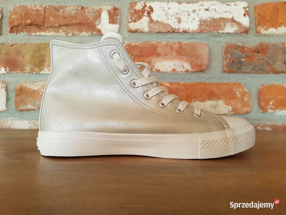 Srebrne trampki Nowe Obuwie Warszawa