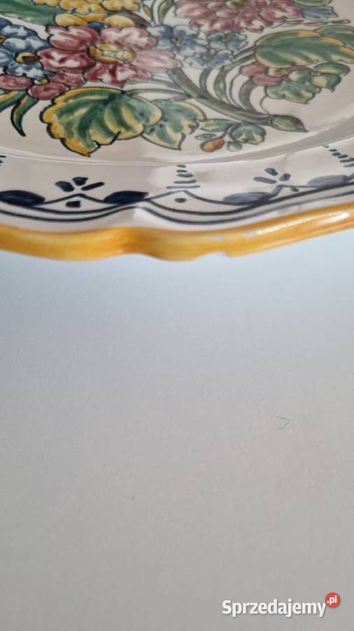 Talerz Dekoracyjny Ręcznie Malowany Wola Podłężna