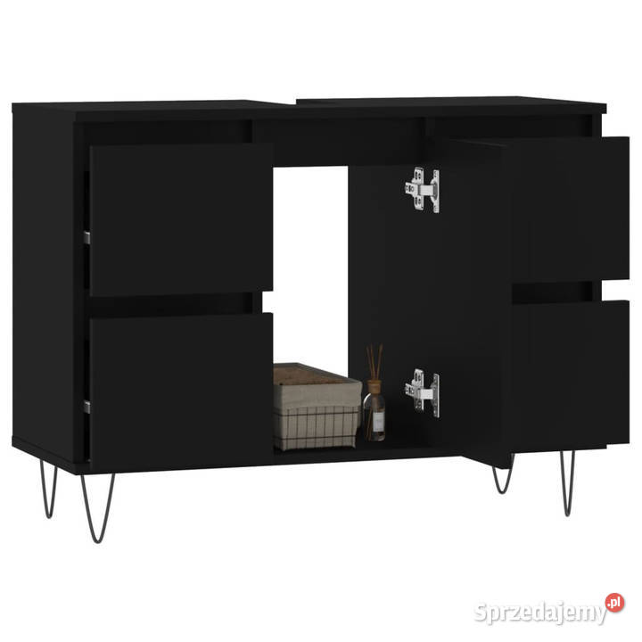 Szafka łazienkowa czarna 80x33x60 materiał Warszawa sprzedam