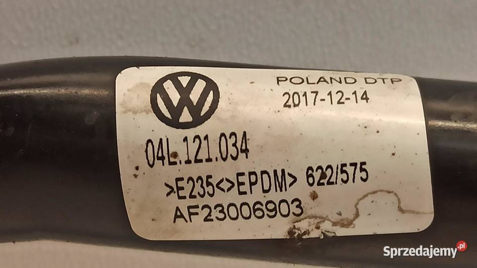 VW TRANSPORTER T6 RURA PRZEWÓD WODY 04L121034