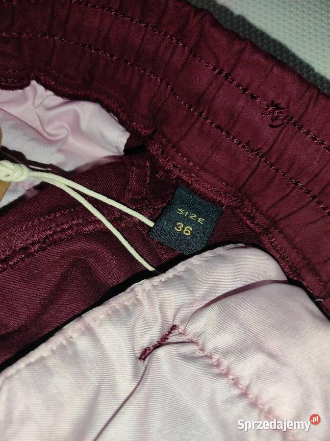 Krótkie spodenki męskie bordowe przed kolano 36 Warszawa sprzedam