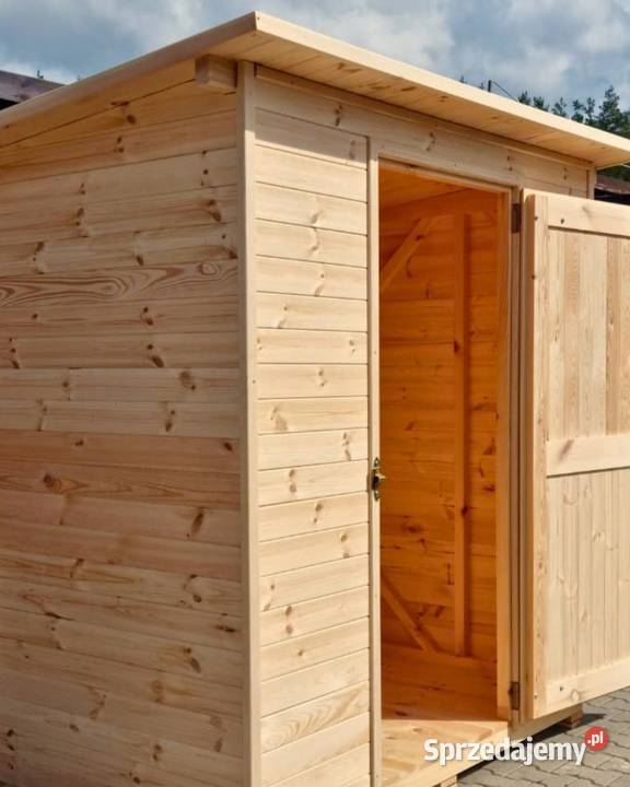 Domek narzędziowy drewniany 2 x 15m z dachem sprzedam