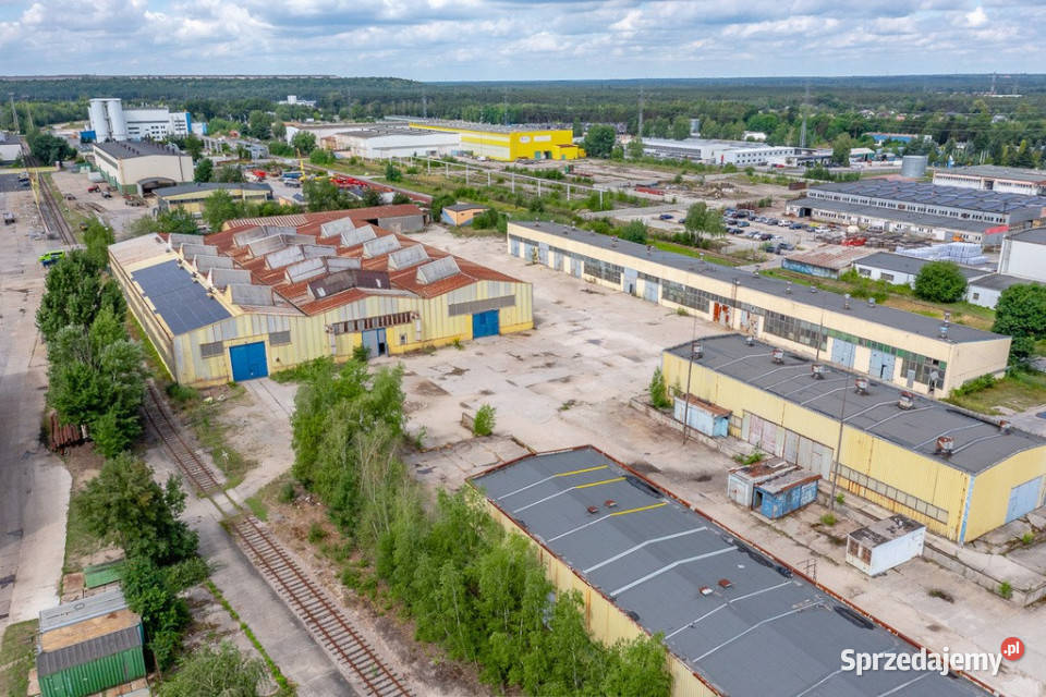 Kompleks przemysłowy 8 536 m suwnice PV 691zł/m2 Rogówiec