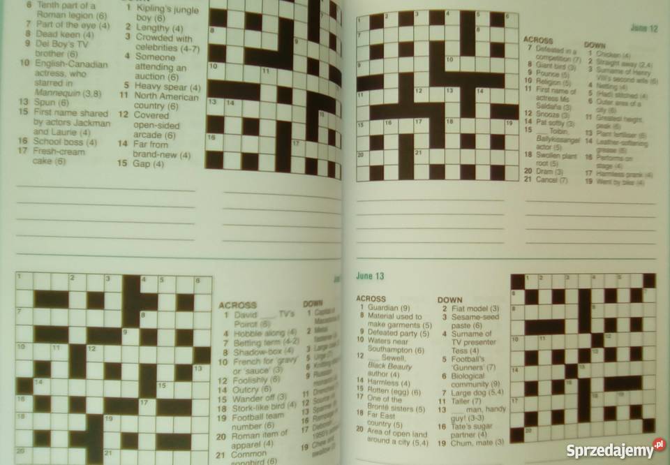 Krzyżówki angielsku A puzzle a day dla dorosłych