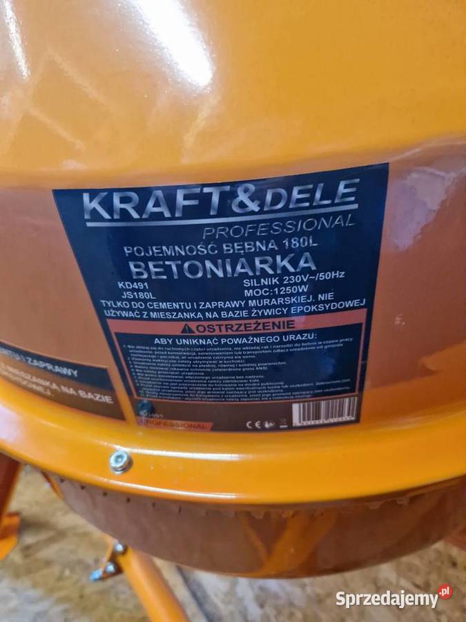 Zestaw Betoniarka Agregat prądotwórczy 180L wielkopolskie Głogowa