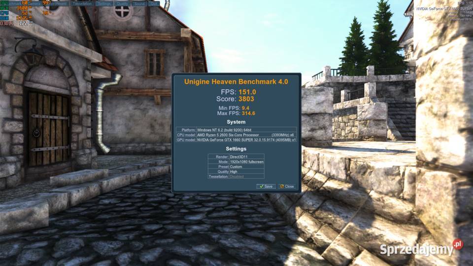 Komputer Gamingowy RYZEN 5GTX1660 Super16GB RAM