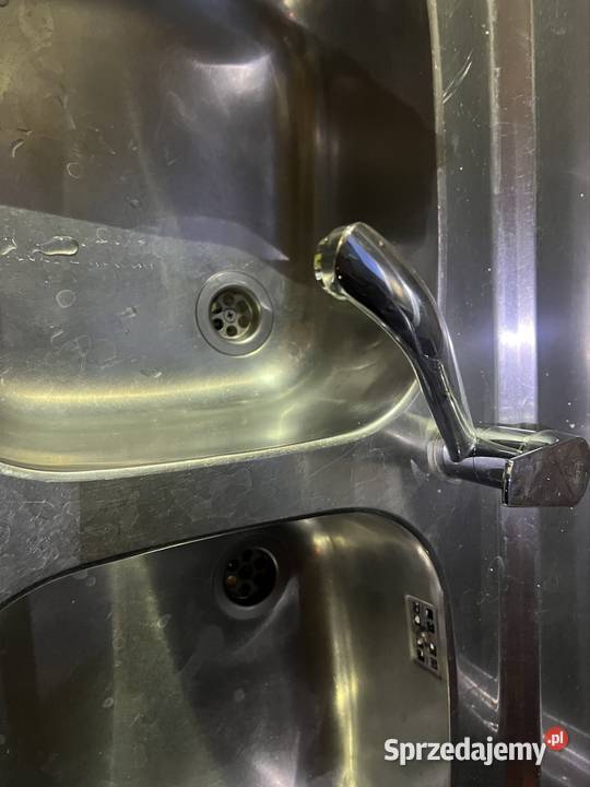 Zlew dwukomorowy z baterią Bielsko-Biała sprzedam