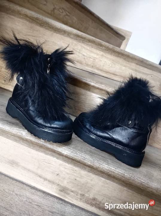 Miraton Odessa buty z naturalnej skóry z futrem Gliwice