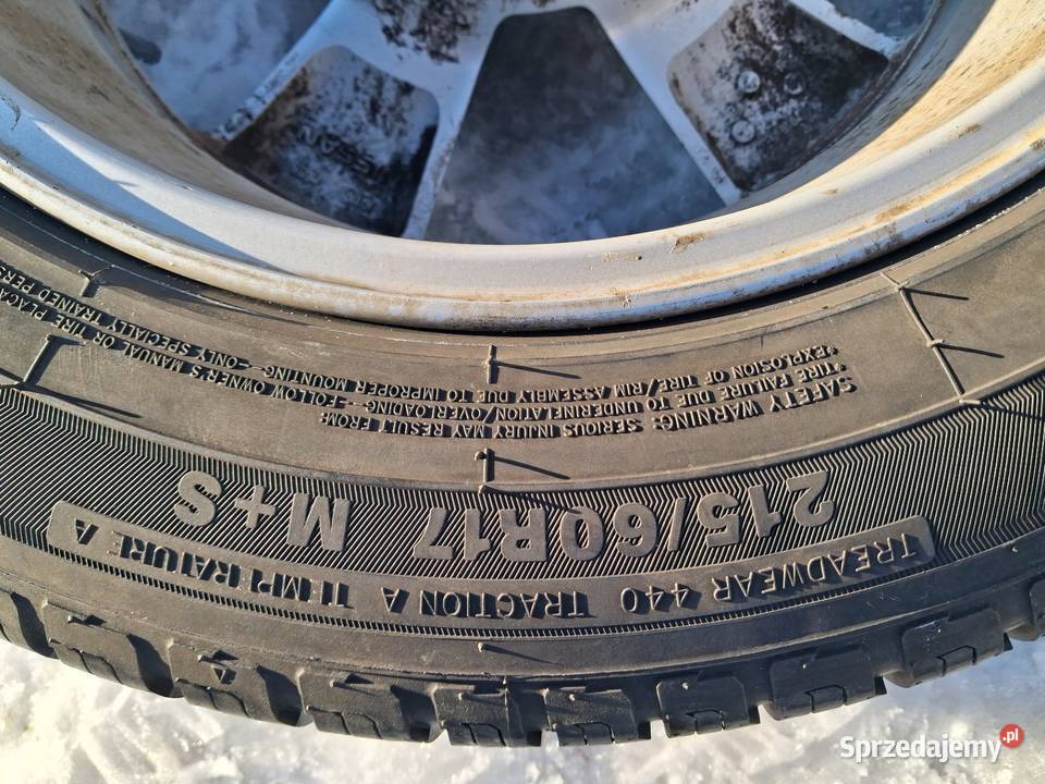 KOLA aluminiowe 17 Nissan Chmiel-Kolonia