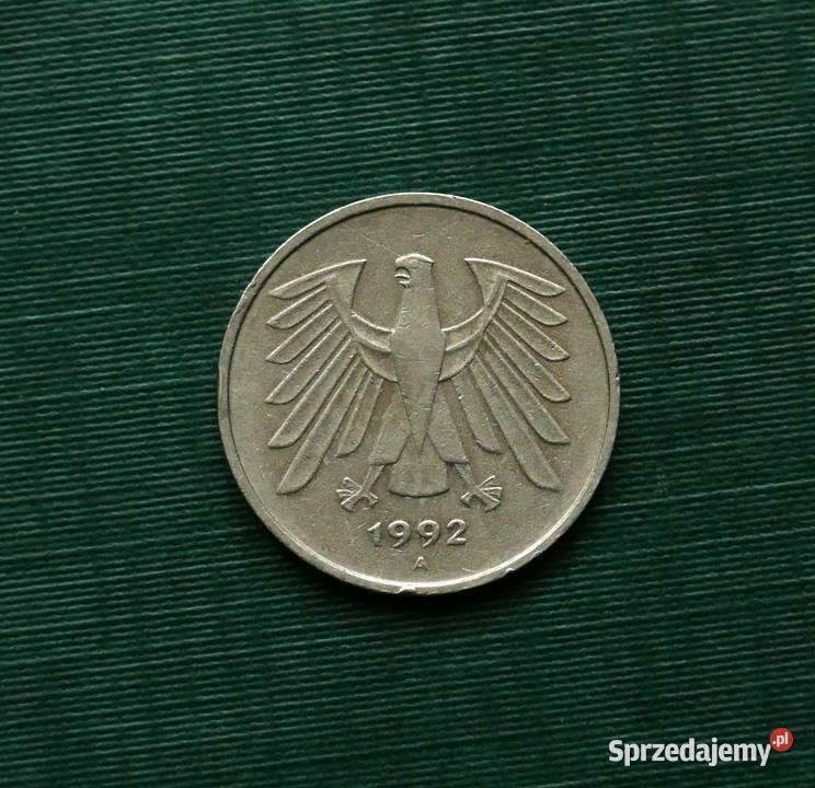 Niemcy 5 marek 1992r Numizmatyka Gliwice