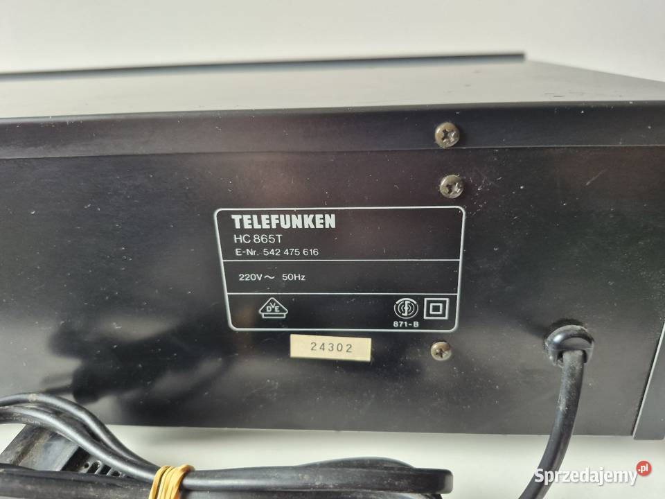 Telefunken HC 865 magnetofon kasetowy deck dolnośląskie Jawor