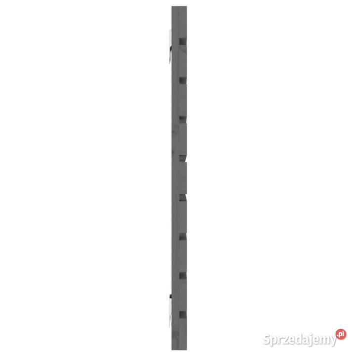 Wezgłowie łóżka szare 156x3x63 lite drewno Warszawa